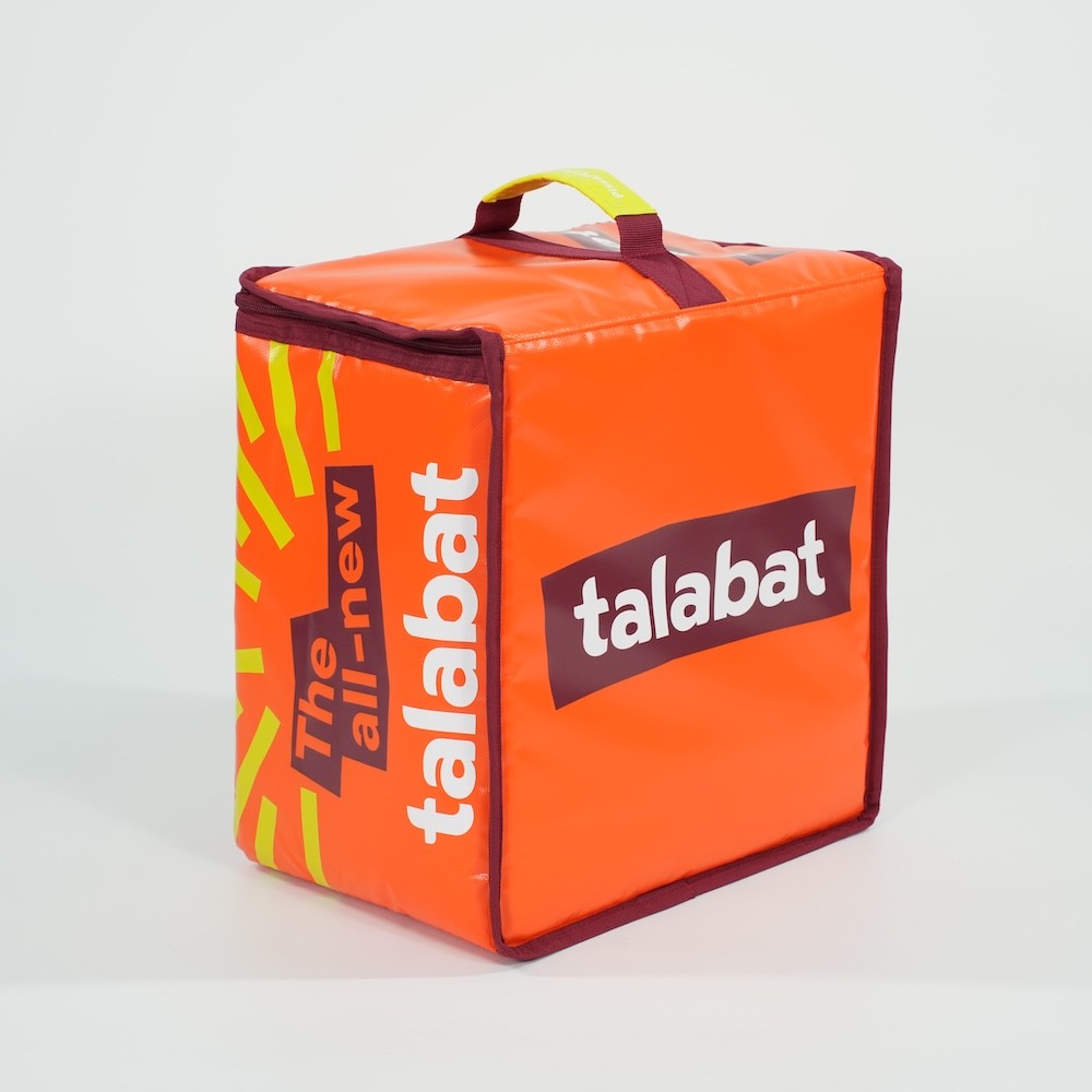 Talabat Insulated Food Delivery Tote Handheld Bag - Excellent for Hot and Cold Deliveries, Eco-Friendly, Adjustable, Long-Lasting