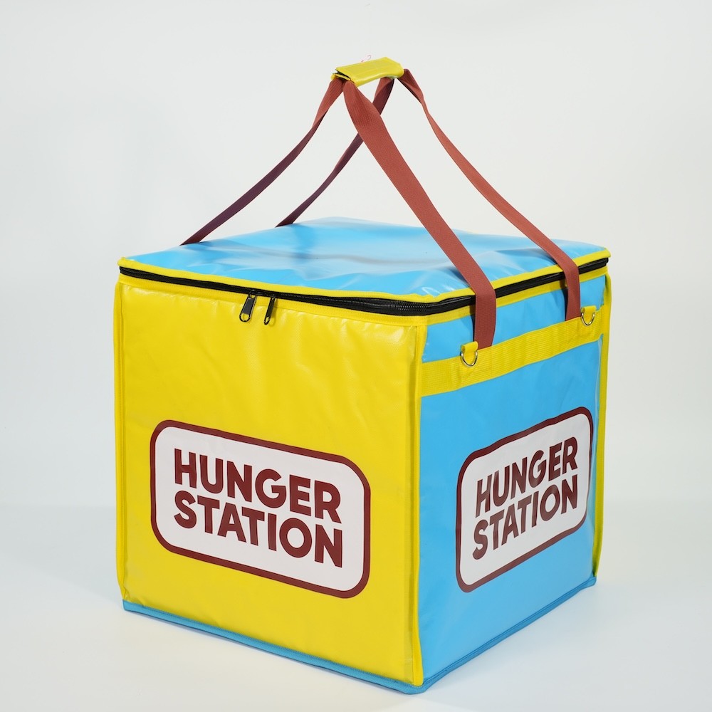 Hungry Station Thermal Handheld Bag Insulated Food Delivery Tote - Optimal for Hot and Cold Deliveries, Restaurant Quality Assurance