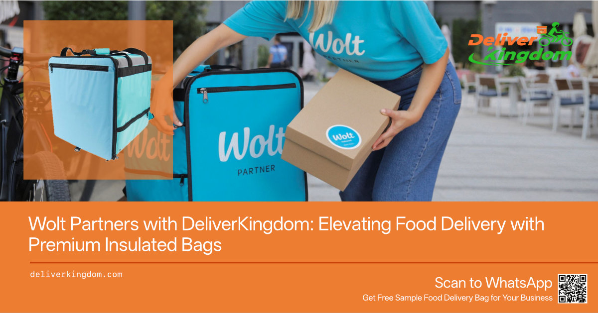 Wolt Partners with DeliverKingdom: Elevating Food Delivery with Premium Insulated Bags